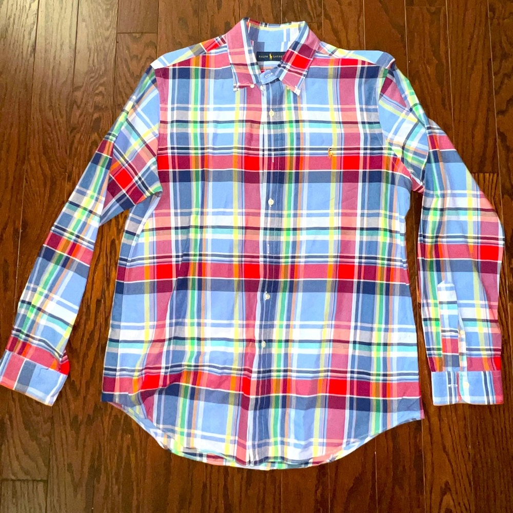 Ralph Lauren Dress Shirt - Blue red plaid